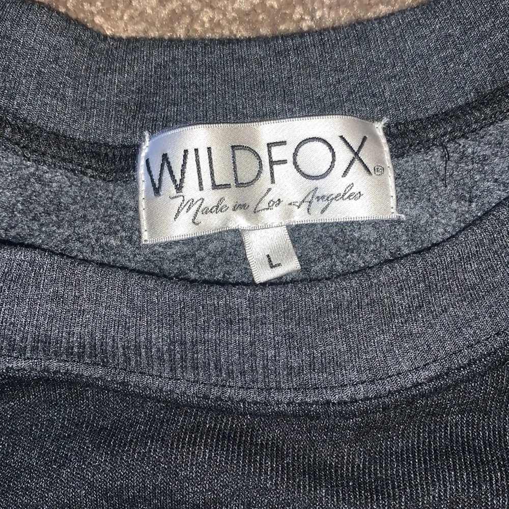 Wildfox Crew Neck Cotton Star Sweatshirt